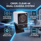 VBESTLIFE 4K Webcam with Phase Detection Autofocus