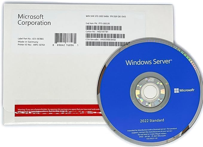 Microsoft SMS-P73-08441 Windows Server 2022 4-Core License