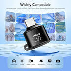 HAUXGOGO USB-C MicroSD Card Reader with Aluminum Housing