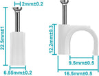 Monoprice 105834 10mm Cable Clips 100-Pack