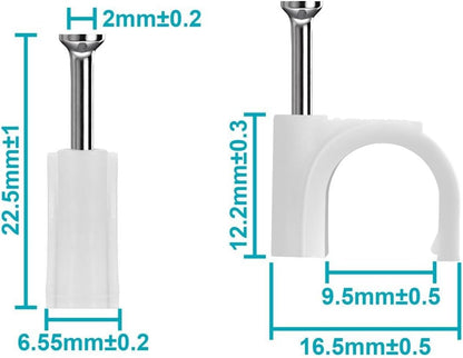 Monoprice 105834 10mm Cable Clips 100-Pack