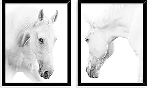 HP HPNIUB Black Framed Watercolor Horse Art Print Set