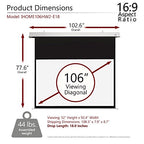 Elite Screens IHome106HW2-E18 Evanesce 106