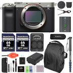 Sony a7C Mirrorless Camera (Silver) Bundle