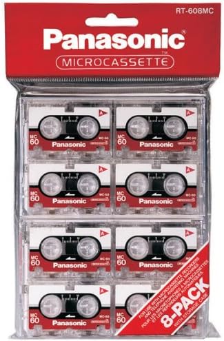 Panasonic RT-608MC Microcassette Audio Tape 8-Pack