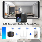METRICSQUARE 2K Mini Hidden Camera with WiFi and Night Vision