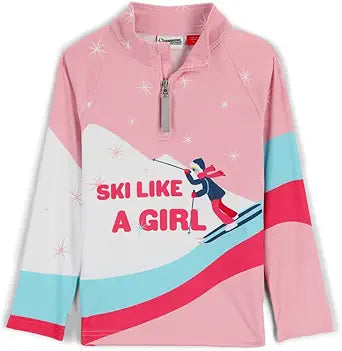 Spyder 196096 Little Girls Reflect Half Zip T-Neck — main product image