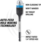 Spyder 11027 10pc Stinger Assorted Woodboring Spade Bit Set
