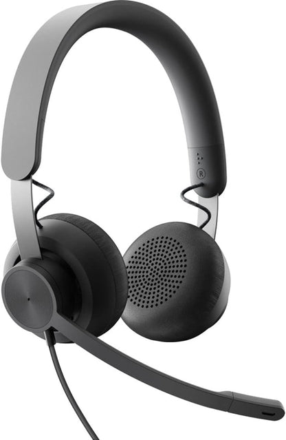 Logitech Zone 750 Wired Headset Noise Canceling Renewed