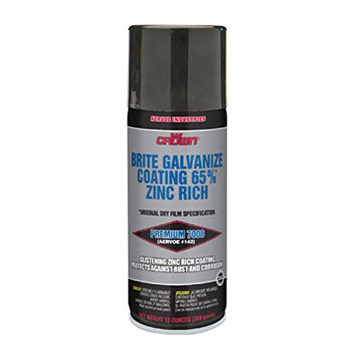 Crown 7008 Brite Galvanize Coating Zinc Rich 13oz