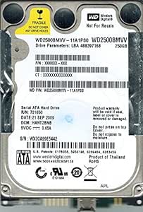 Western Digital WD2500BMVV-11A1PS0 250GB Hard Drive