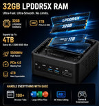 TOPCtec T01 AMD Ryzen AI 9 370 Mini PC Workstation