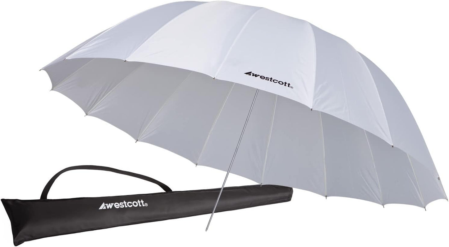 Westcott 4632 7-Feet White Diffusion Parabolic Umbrella