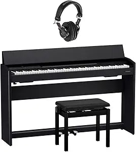 Roland F701 88-Key Digital Piano Black Bundle