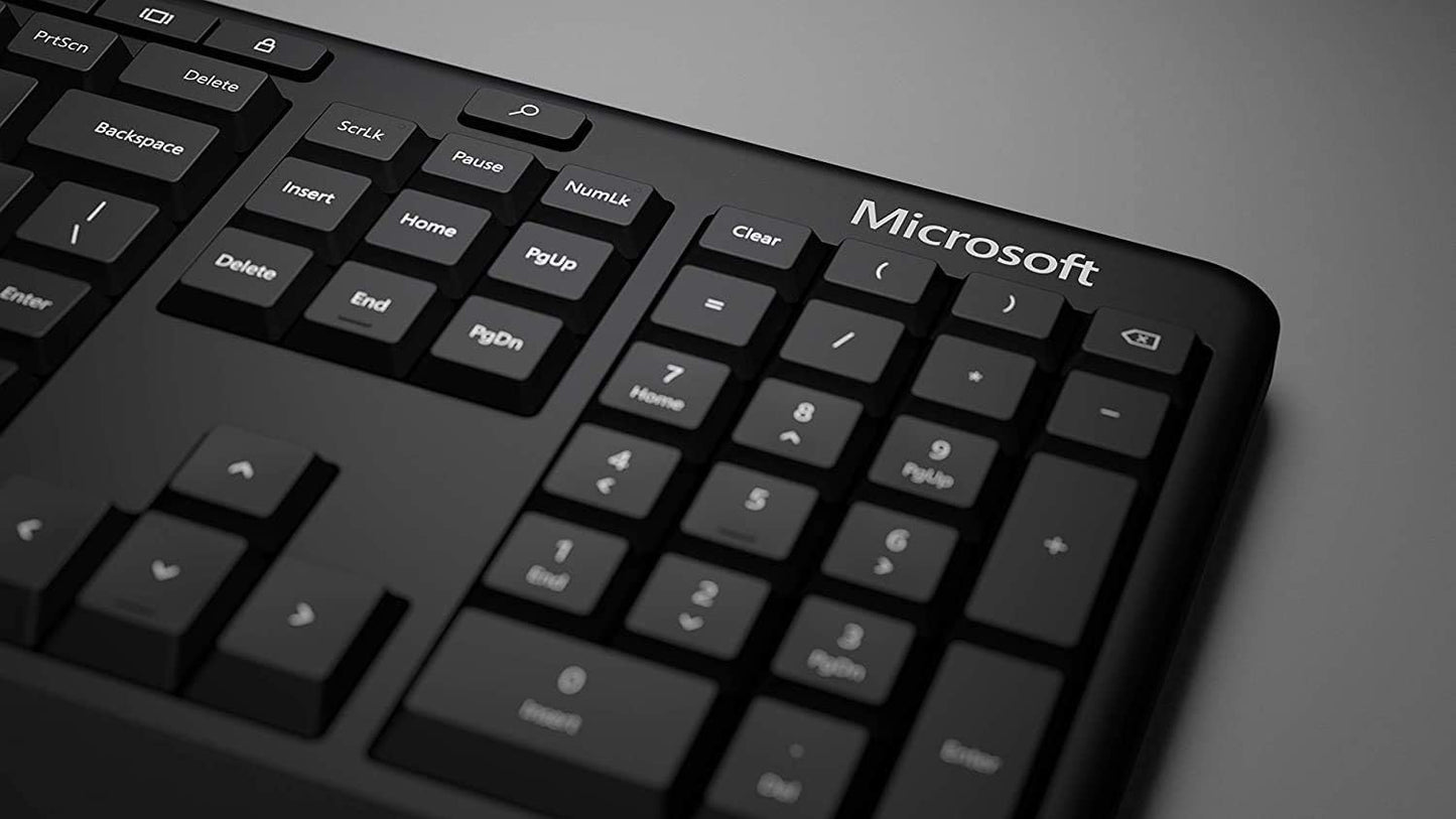 Microsoft 5QH-00001 Ergonomic Wired Keyboard - Black