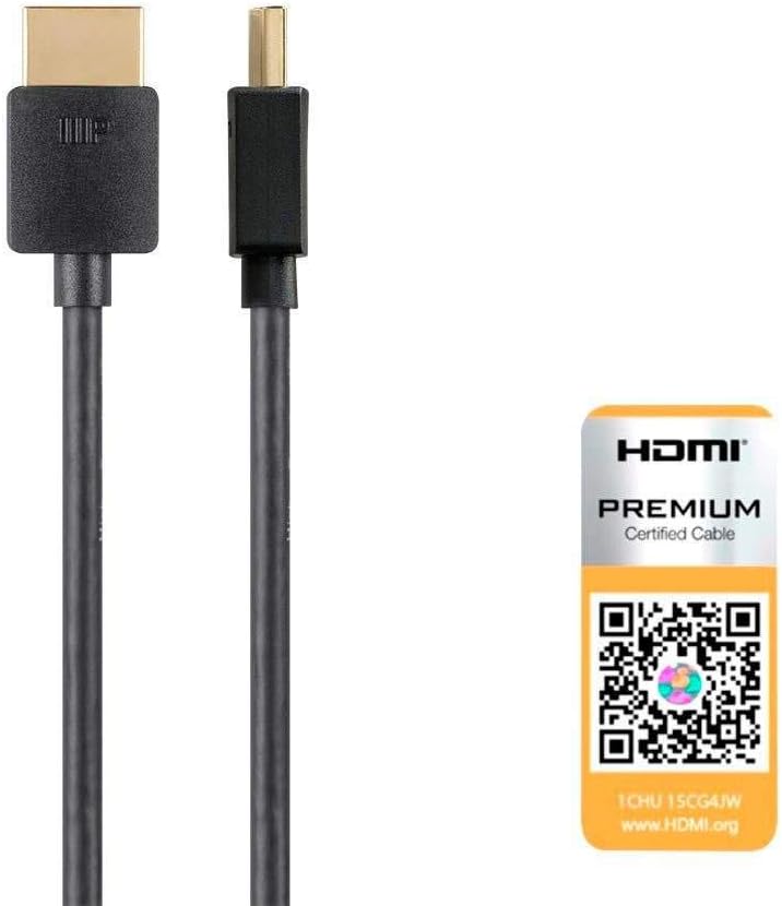 Monoprice 124183 4K Slim Certified Premium HDMI Cable