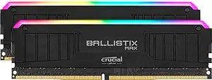 Crucial Ballistix MAX BLM2K8G40C18U4BL 16GB DDR4 RGB Gaming Memory