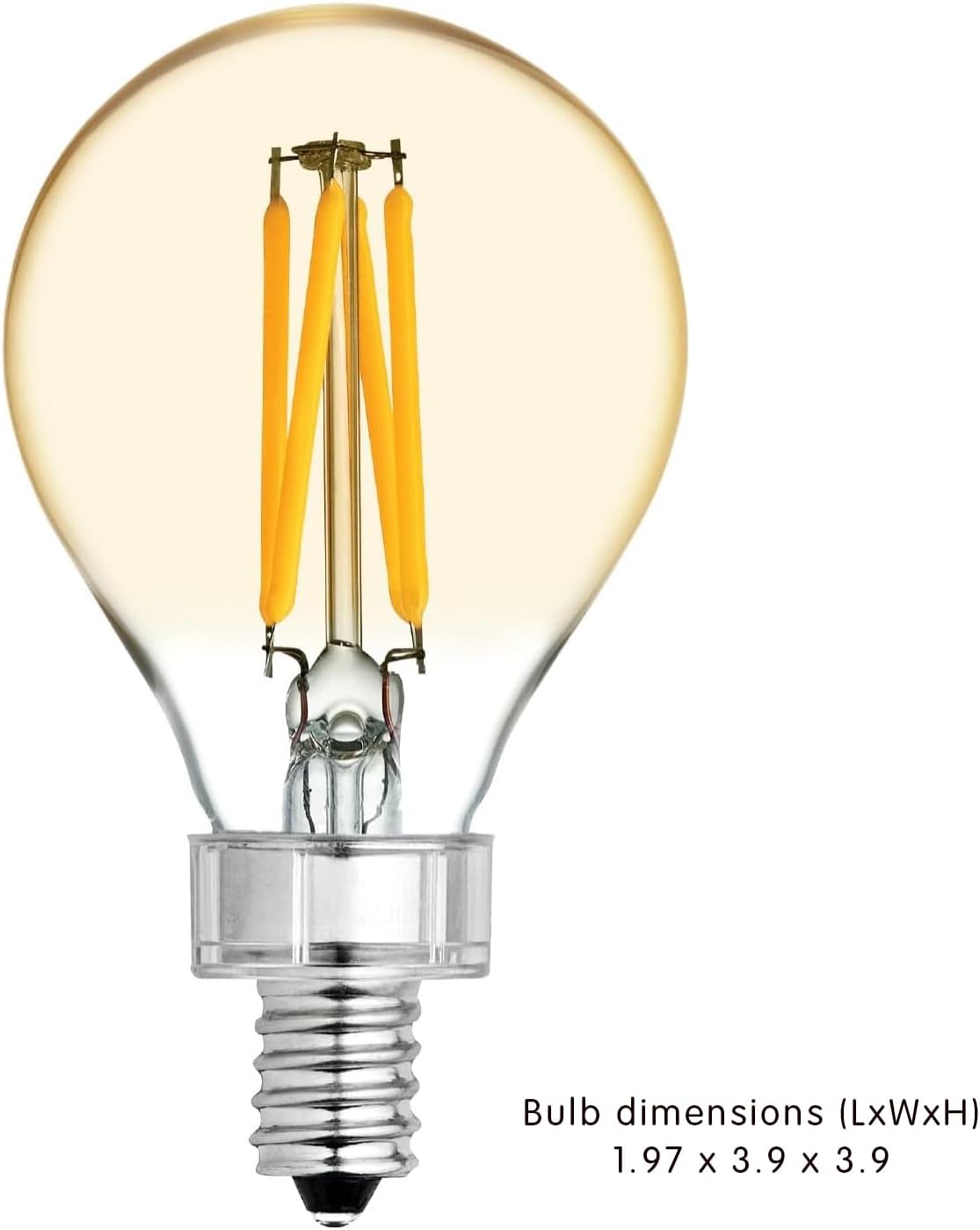 GE 36555 Vintage LED Edison A15 Bulb 2-Pack