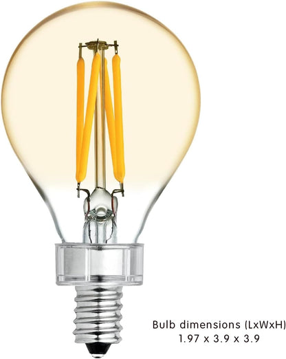 GE 36555 Vintage LED Edison A15 Bulb 2-Pack