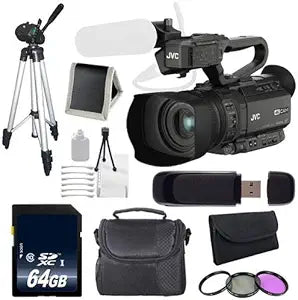 JVC JVCGYHM200 4KCAM Compact Handheld Camcorder Bundle