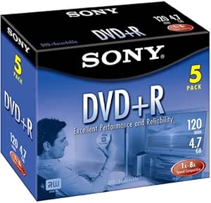 Sony DPR-47LX4/5 16x DVD+R Write-Once Disc 5-Pack