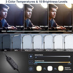 LitONES 7-Inch Edge-Lit Video Conference Desk Light