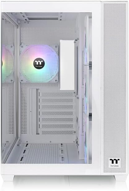 Thermaltake View 380 Snow ATX Case ARGB Fans