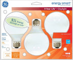 GE 78947 Energy Smart 11-Watt CFL G25 Bulb 3-Pack