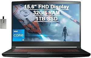 MSI GF63 Thin Gaming i5 GTX 1650 Max-Q Laptop — main product image