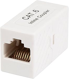 Monoprice 107286 Cat6 Inline Coupler White — main product image