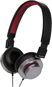 Panasonic RP-HXD5WE-K Black Headphones with Mic & Volume Control