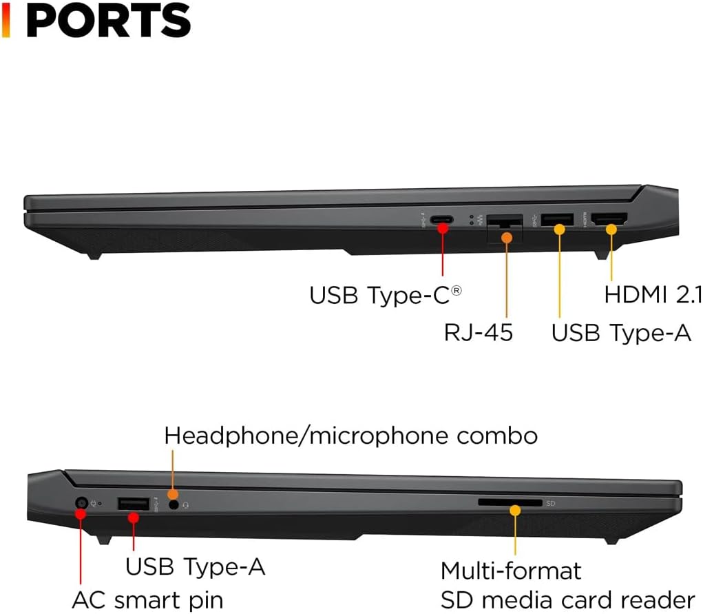 HP 15-fb Victus Gaming Laptop - Ryzen 5, RX 6550M, 1TB SSD