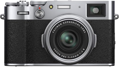 Fujifilm 16642939 X100V Digital Camera Silver Bundle