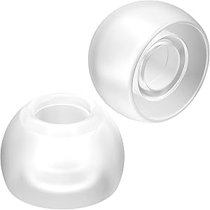 JVC EPFX2 Silicone Earbuds Earpieces Large Clear (6-Pack)