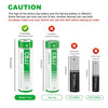 CASFROM 3200mAh Ni-MH Button Top Rechargeable Batteries