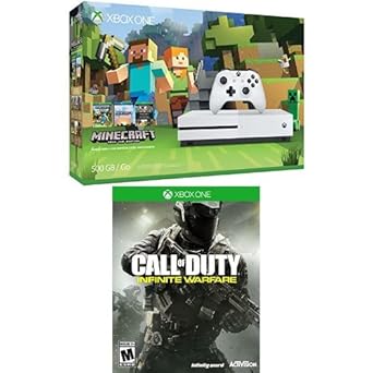 Microsoft Xbox One S Bundle - Minecraft & COD Infinite Warfare