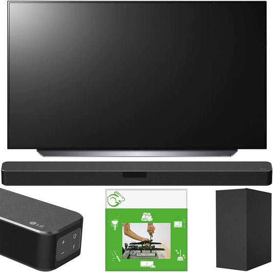 LG OLED77C1PUB 77-Inch 4K Smart OLED TV Bundle