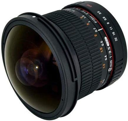 Rokinon HD8M-C 8mm f/3.5 Fisheye Lens for Canon