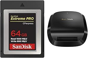 SanDisk 64GB Extreme PRO CFexpress Card and Reader — main product image