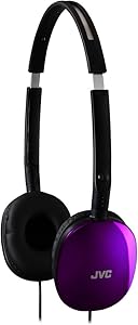 JVC HAS160V Violet Flats On-Ear Foldable Headphones — main product image