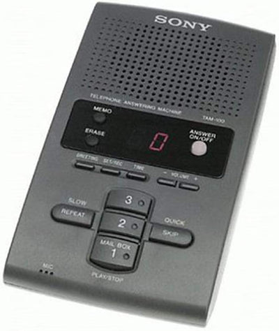 Sony TAM100 Answering Machine: Digital Voice Message Recording
