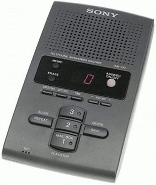 Sony TAM100 Answering Machine: Digital Voice Message Recording
