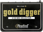 Radial Engineering R800 1440 Gold Digger 4-Channel Mic Selector
