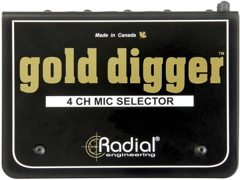 Radial Engineering R800 1440 Gold Digger 4-Channel Mic Selector