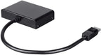 Monoprice 121972 DisplayPort 1.2 MST Hub Dual Monitor