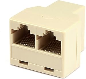 Monoprice 107294 RJ45 T Adapter 1F/2F Phone Splitter