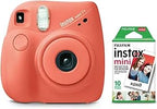FujiFilm Instax Mini 7+ Camera Bundle Light Coral - 10 Film Pack