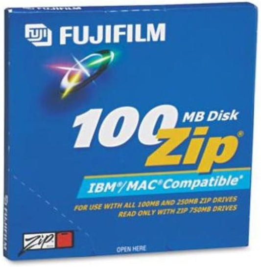 Fujifilm 25275001 IBM/Mac Compatible Zip Disk, 100MB