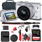 Canon 3700C009 EOS M200 White Mirrorless Camera Kit