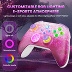 Xexvyrin Wireless Pink Gaming Controller for Xbox, PC and Switch